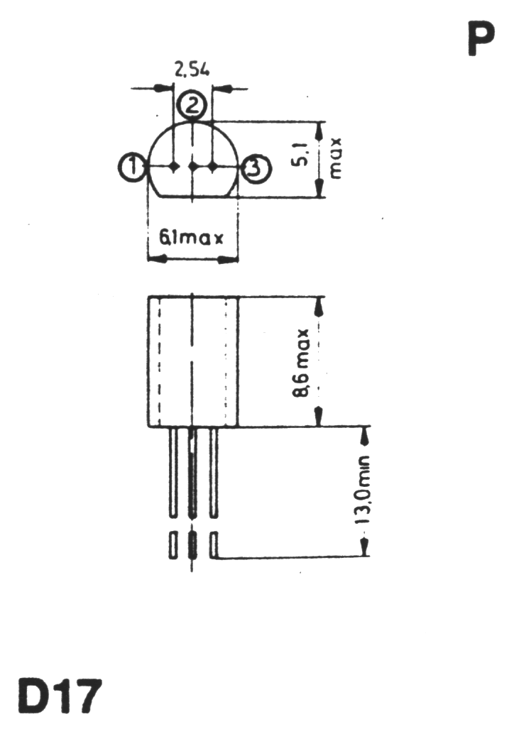 case outline drawing of 2SC2910R..T