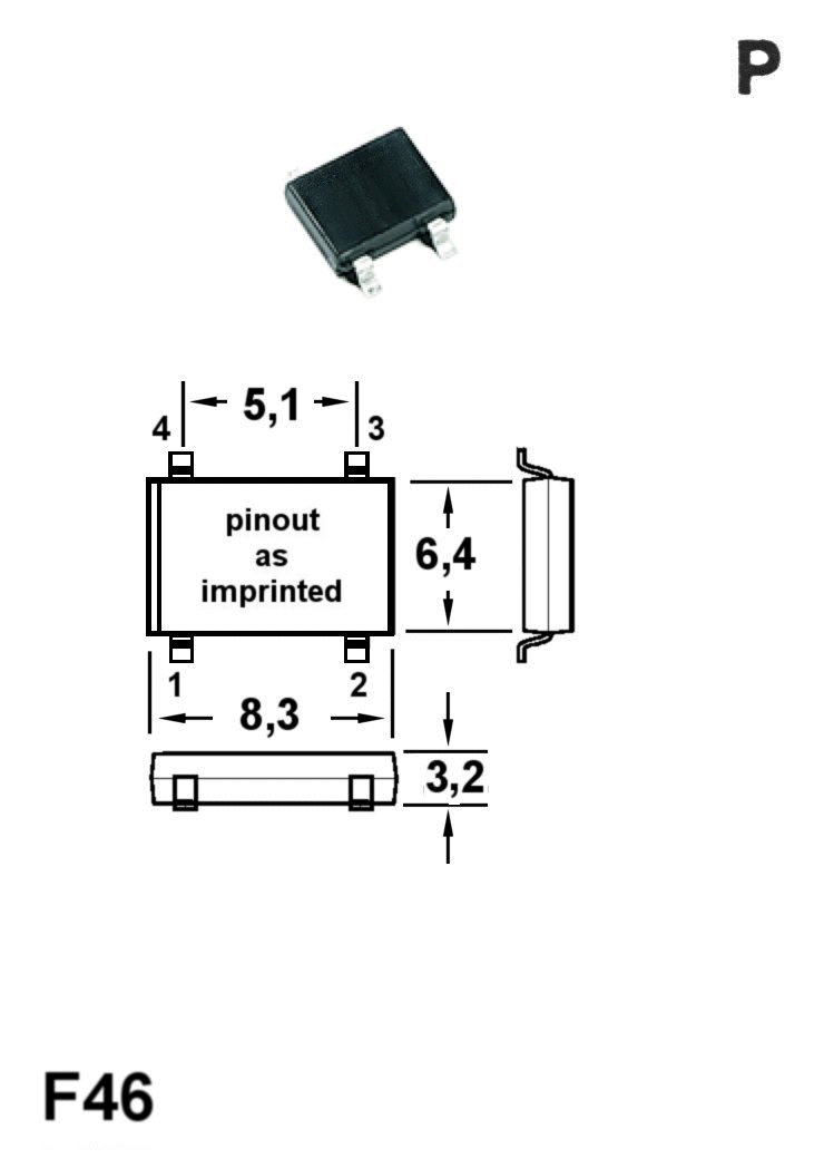 case outline drawing of DF04SL