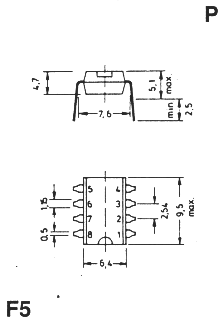 case outline drawing of ALD1102PA