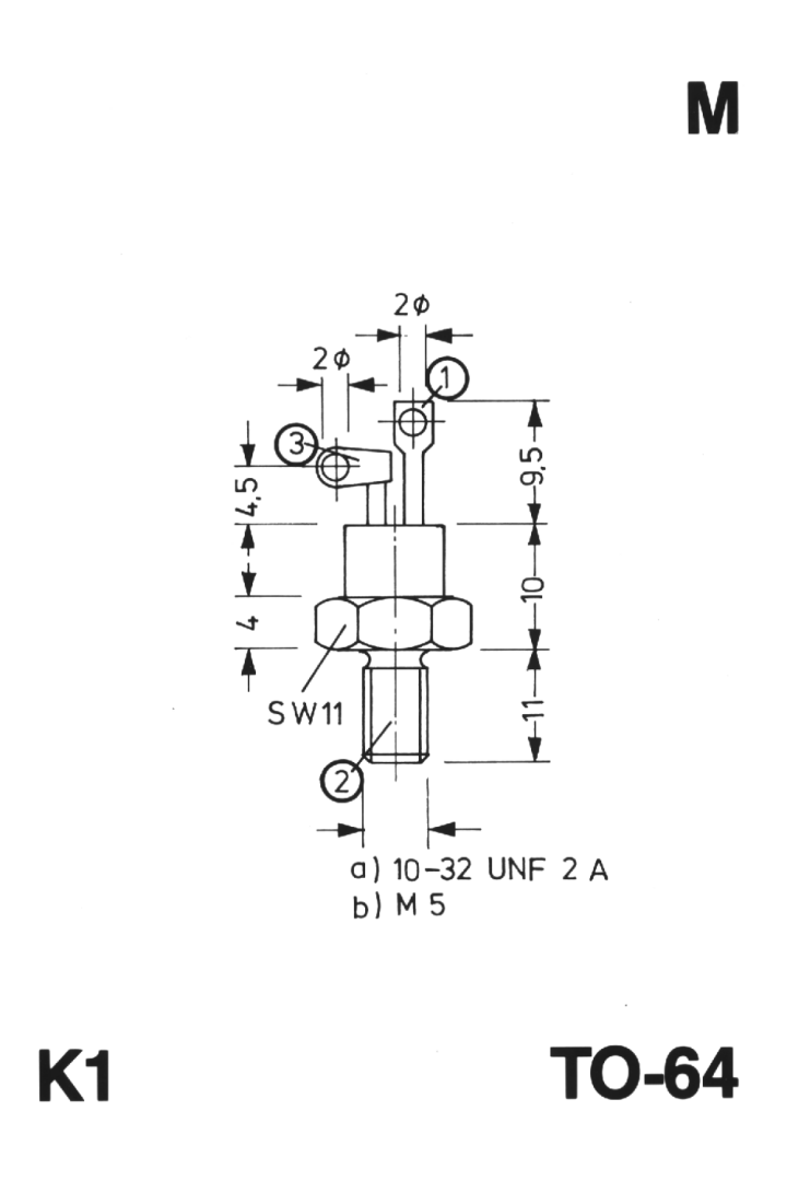 case outline drawing of MCR13367