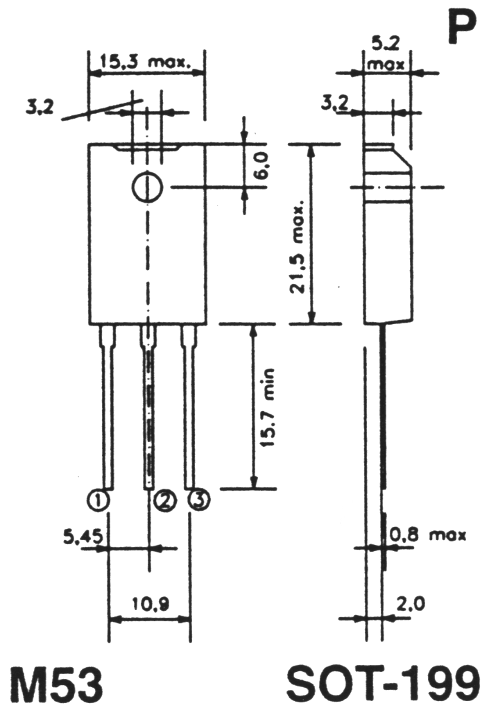 case outline drawing of BDV66F..67..F