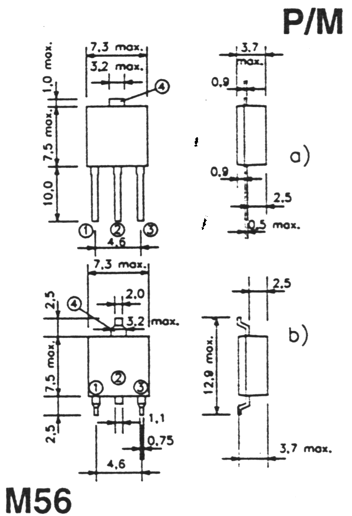 case outline drawing of GT5G103