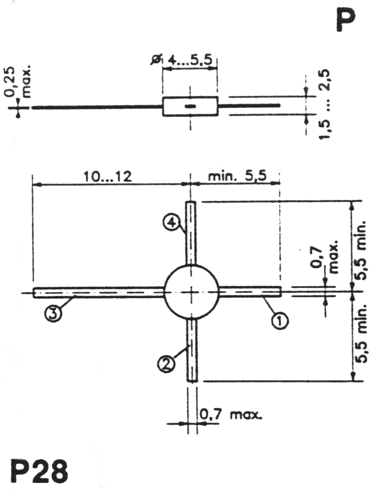 case outline drawing of MRF571