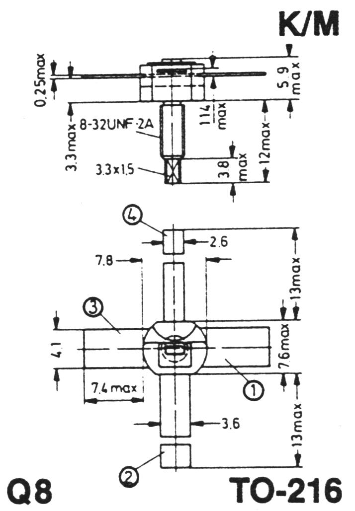case outline drawing of TA7409