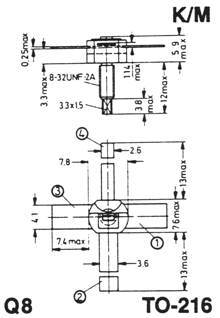 case outline drawing of 40940