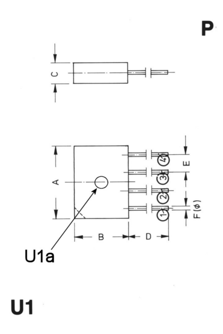 case outline drawing of FBU8J