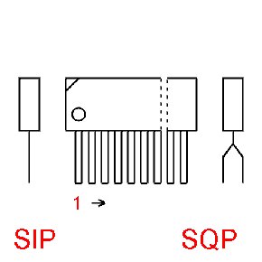 case outline drawing of HA16604